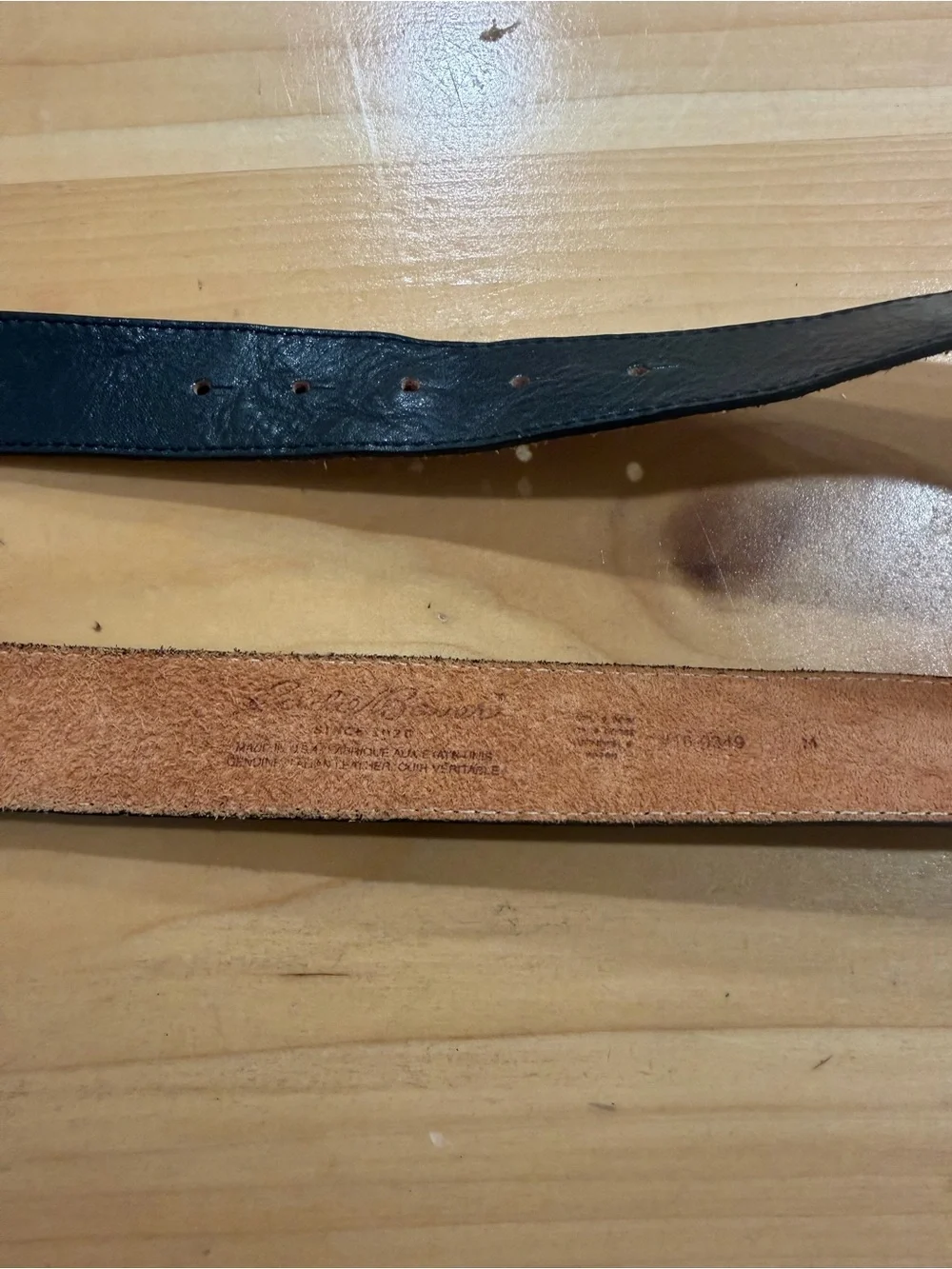 Eddie Bauer Genuine Leather Belt – Made in USA – Size M